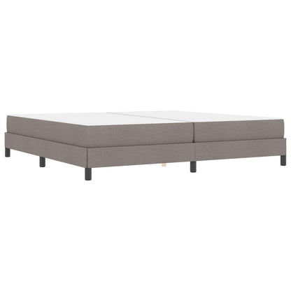 Boxspringbett mit Matratze Taupe 200 x 200 cm Stoff