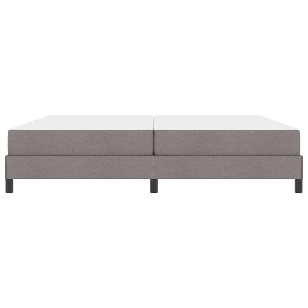 Boxspringbett mit Matratze Taupe 200 x 200 cm Stoff