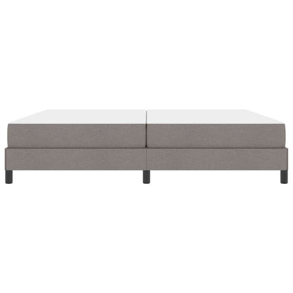 Boxspringbett mit Matratze Taupe 200 x 200 cm Stoff