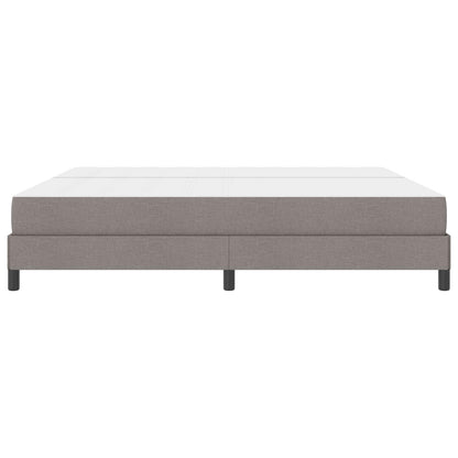 Boxspringbett mit Matratze Taupe 200 x 200 cm Stoff