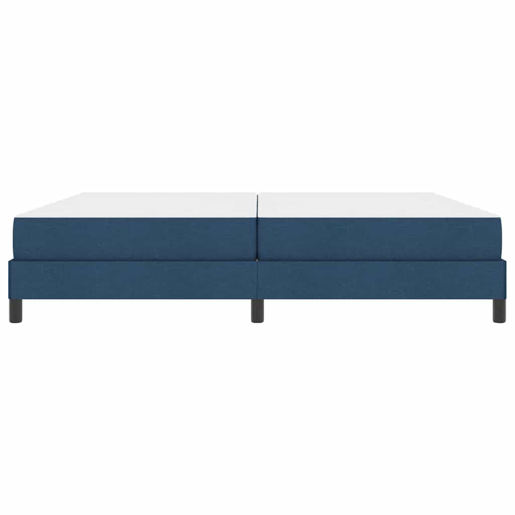 Boxspringbett mit Matratze Blau 200 x 200 cm Stoff