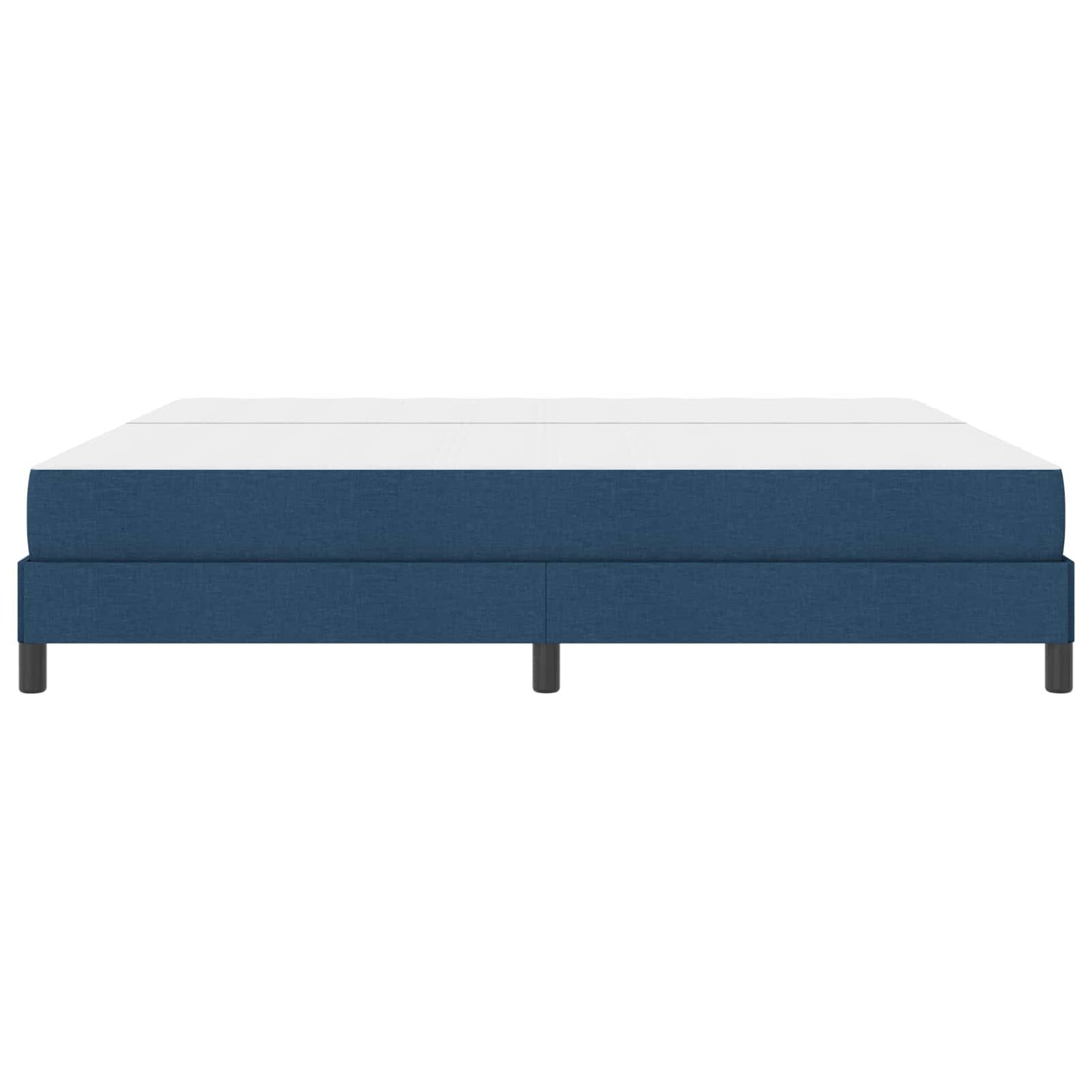 Boxspringbett mit Matratze Blau 200 x 200 cm Stoff