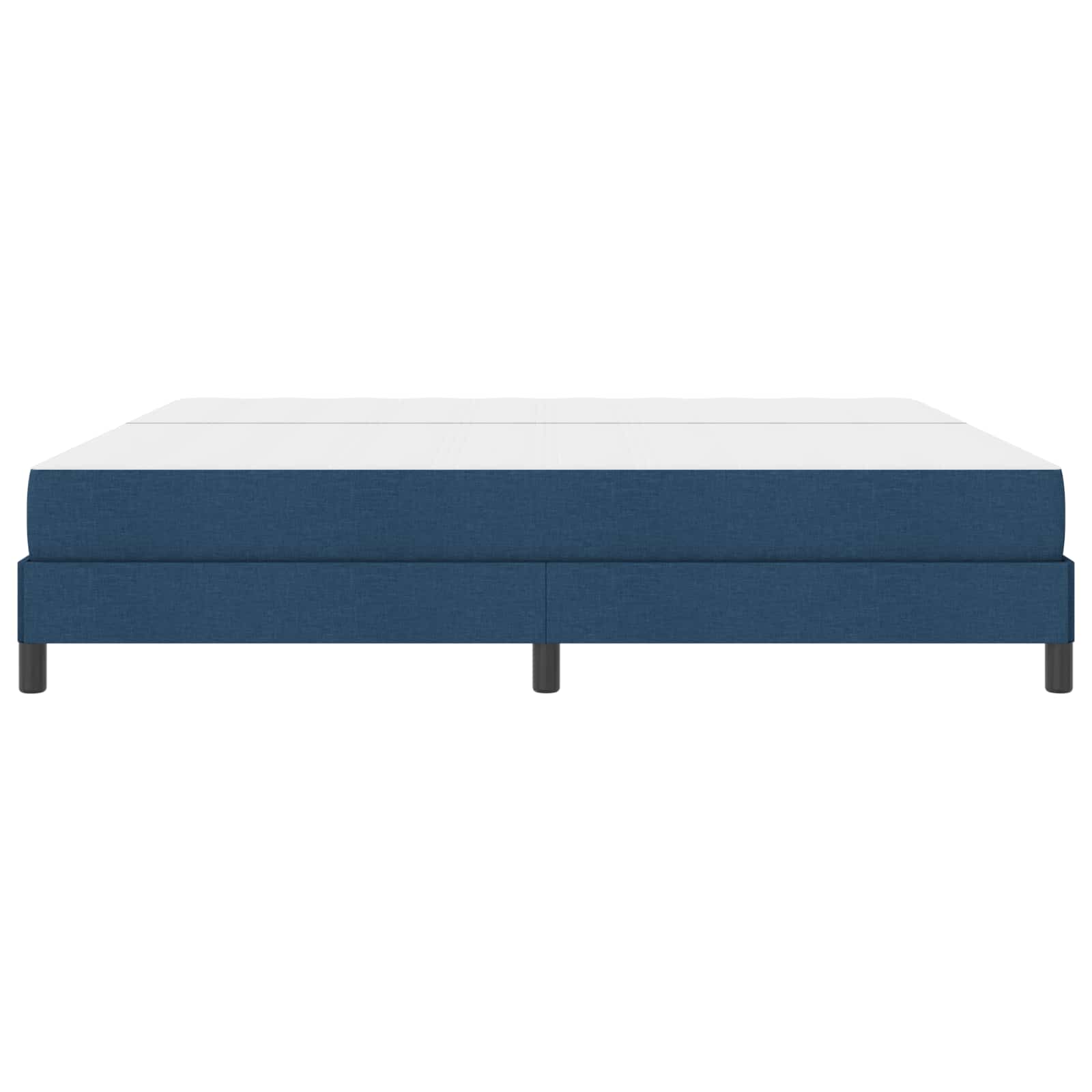 Boxspringbett mit Matratze Blau 200 x 200 cm Stoff