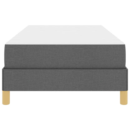 Boxspringbett mit Matratze Dunkelgrau 80 x 200 cm Stoff