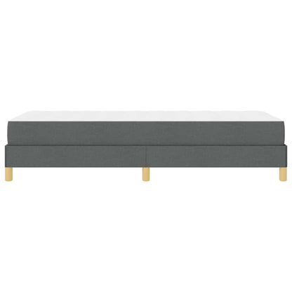 Boxspringbett mit Matratze Dunkelgrau 80 x 200 cm Stoff