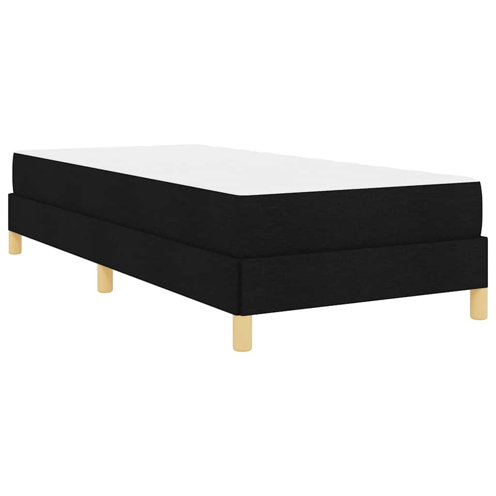 Boxspringbett mit Matratze Schwarz 80 x 200 cm Stoff