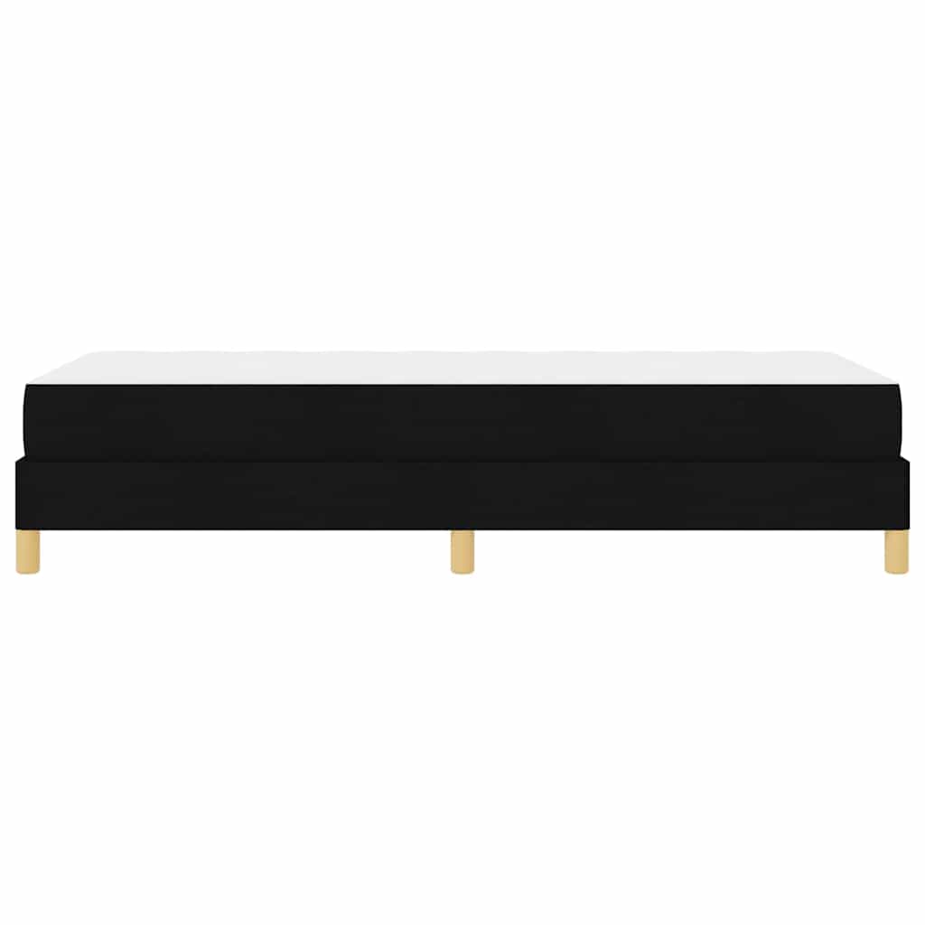 Boxspringbett mit Matratze Schwarz 80 x 200 cm Stoff