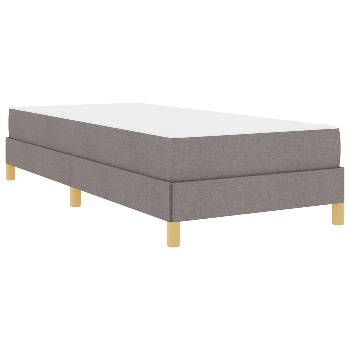 Boxspringbett mit Matratze Taupe 80 x 200 cm Stoff