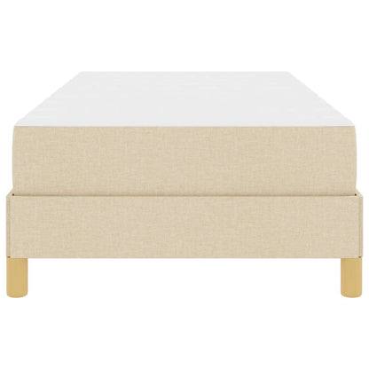 Boxspringbett mit Matratze Creme 80 x 200 cm Stoff