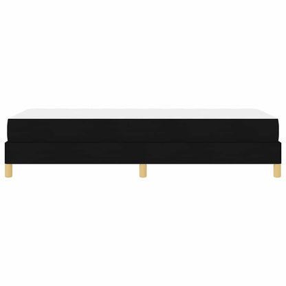 Boxspringbett mit Matratze Schwarz 90 x 190 cm Stoff