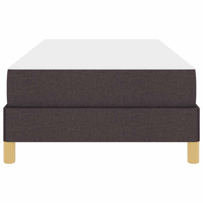 Boxspringbett mit Matratze Dunkelbraun 90 x 190 cm Stoff