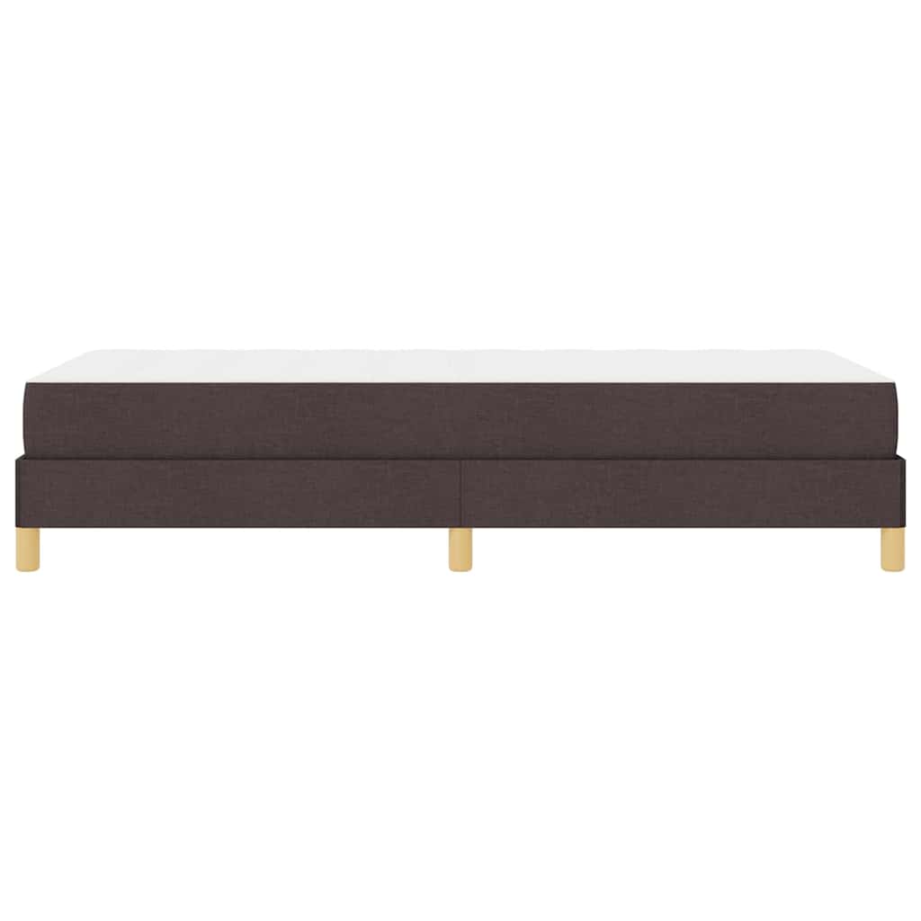 Boxspringbett mit Matratze Dunkelbraun 90 x 190 cm Stoff