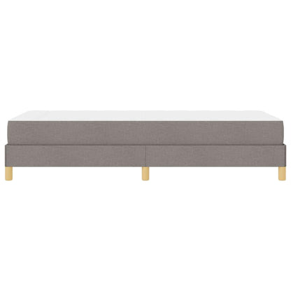 Boxspringbett mit Matratze Taupe 90 x 190 cm Stoff