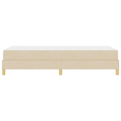 Boxspringbett mit Matratze Creme 90 x 190 cm Stoff