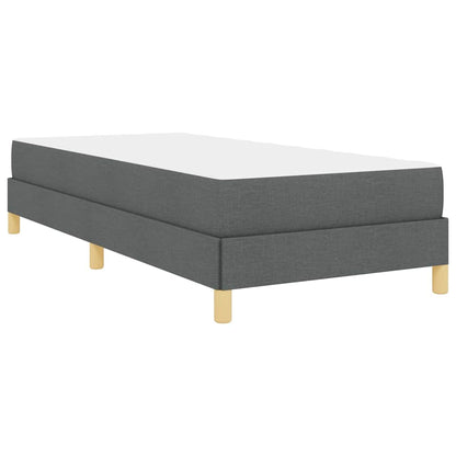 Boxspringbett mit Matratze Dunkelgrau 90 x 200 cm Stoff