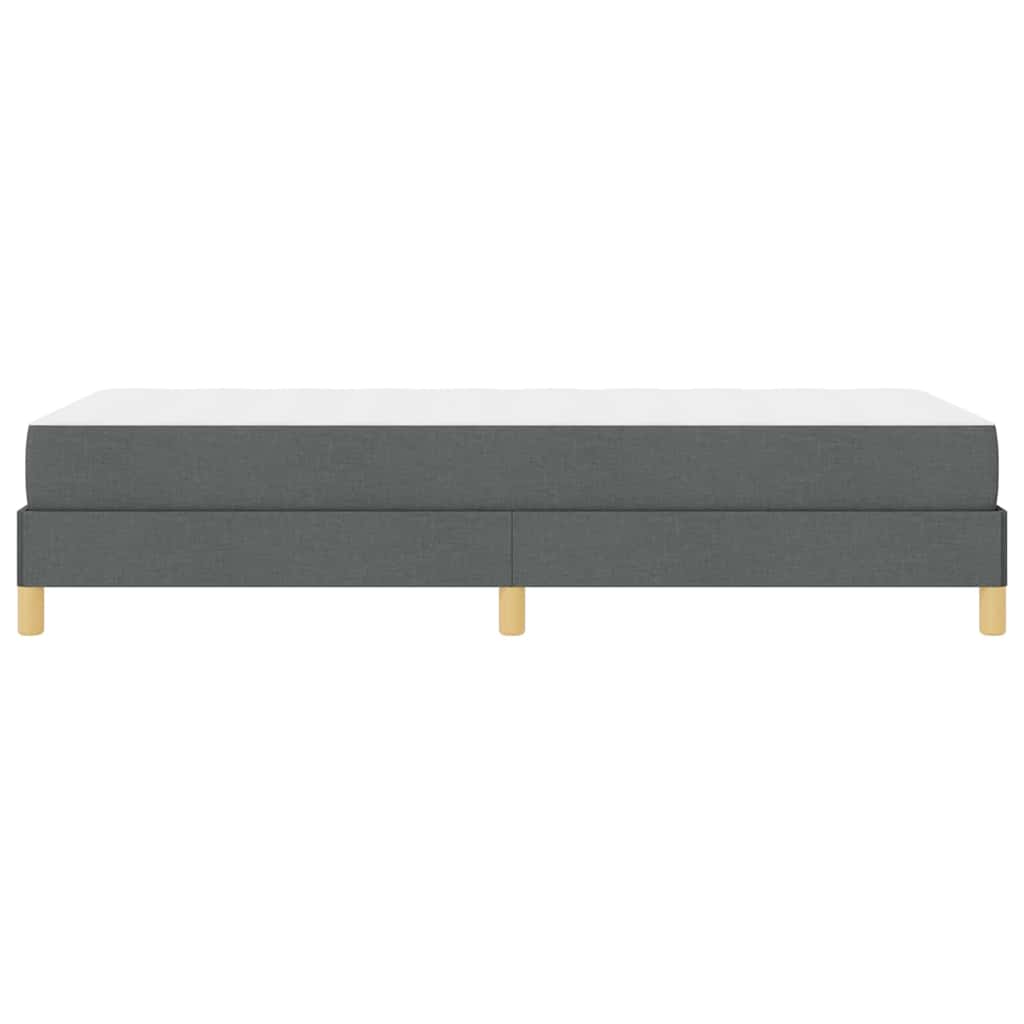 Boxspringbett mit Matratze Dunkelgrau 90 x 200 cm Stoff