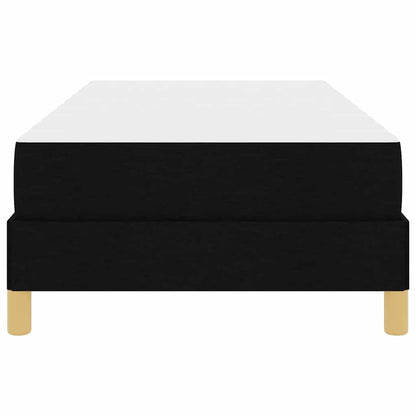 Boxspringbett mit Matratze Schwarz 90 x 200 cm Stoff