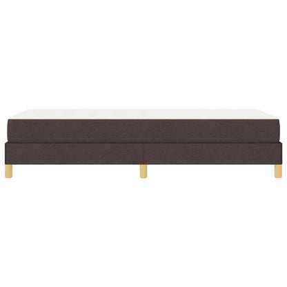Boxspringbett mit Matratze Dunkelbraun 90 x 200 cm Stoff