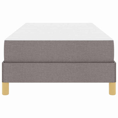 Boxspringbett mit Matratze Taupe 90 x 200 cm Stoff