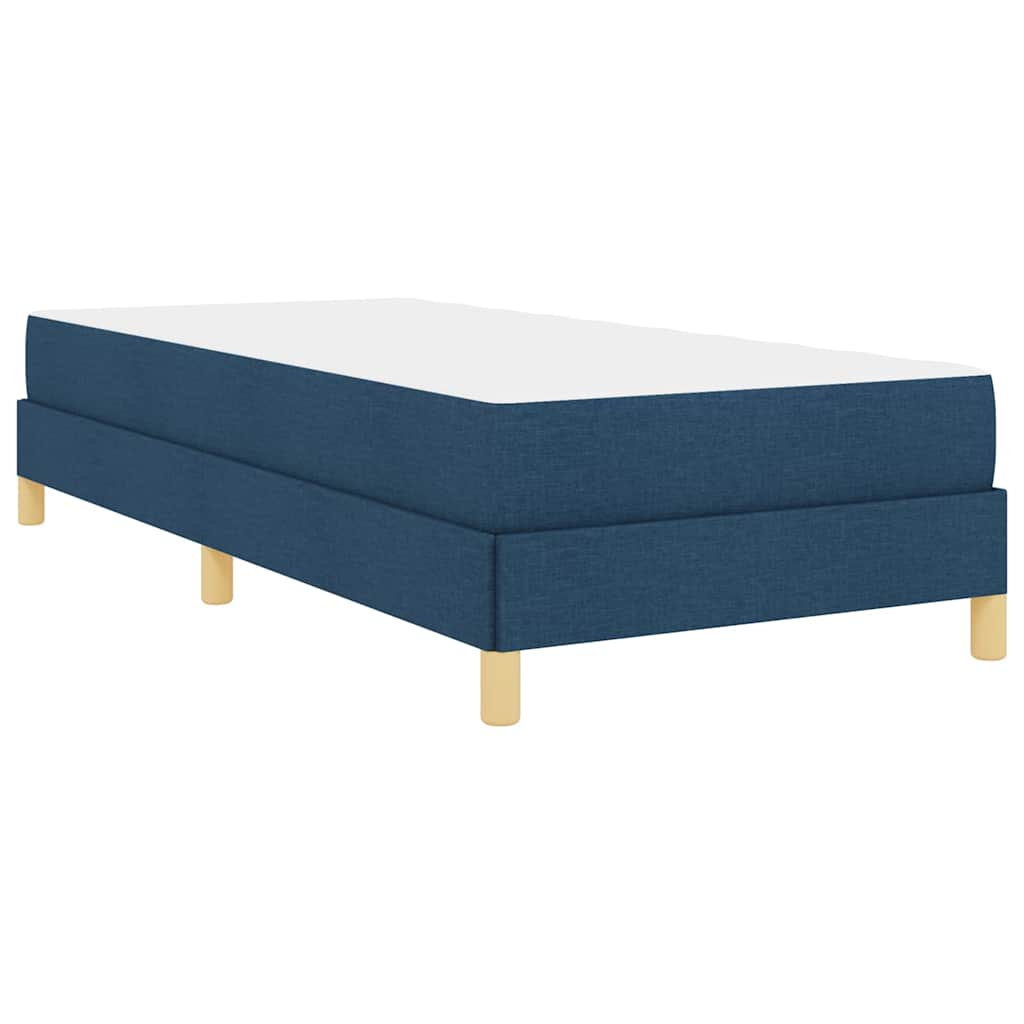 Boxspringbett mit Matratze Blau 90 x 200 cm Stoff