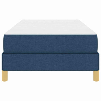 Boxspringbett mit Matratze Blau 90 x 200 cm Stoff