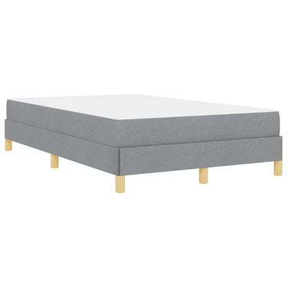 Boxspringbett mit Matratze Hellgrau 120 x 190 cm Stoff