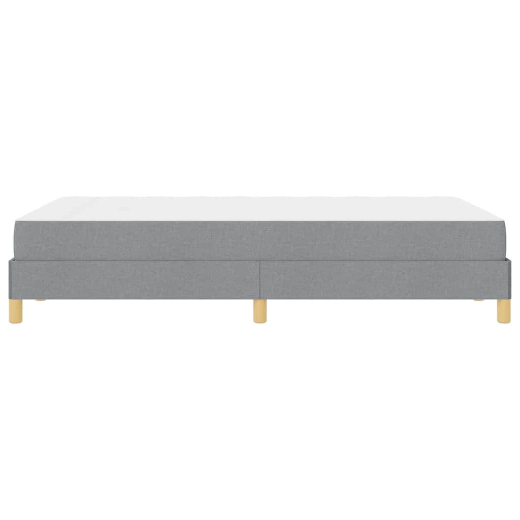 Boxspringbett mit Matratze Hellgrau 120 x 190 cm Stoff