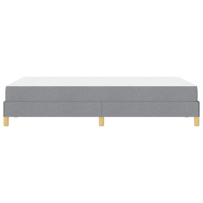 Boxspringbett mit Matratze Hellgrau 120 x 190 cm Stoff