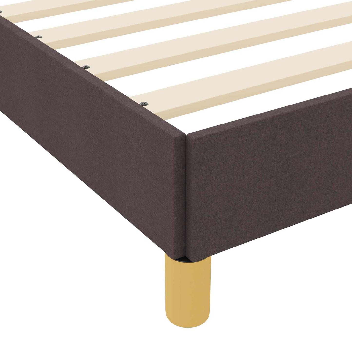 Boxspringbett mit Matratze Dunkelbraun 120 x 190 cm Stoff