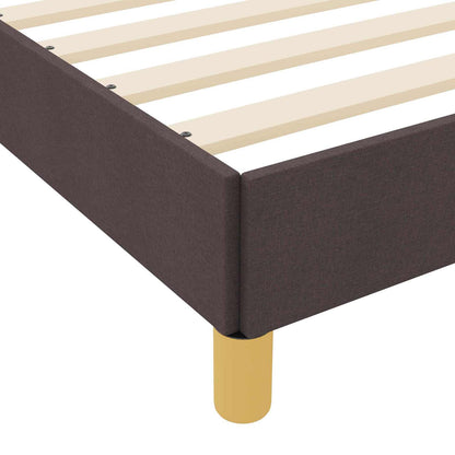 Boxspringbett mit Matratze Dunkelbraun 120 x 190 cm Stoff