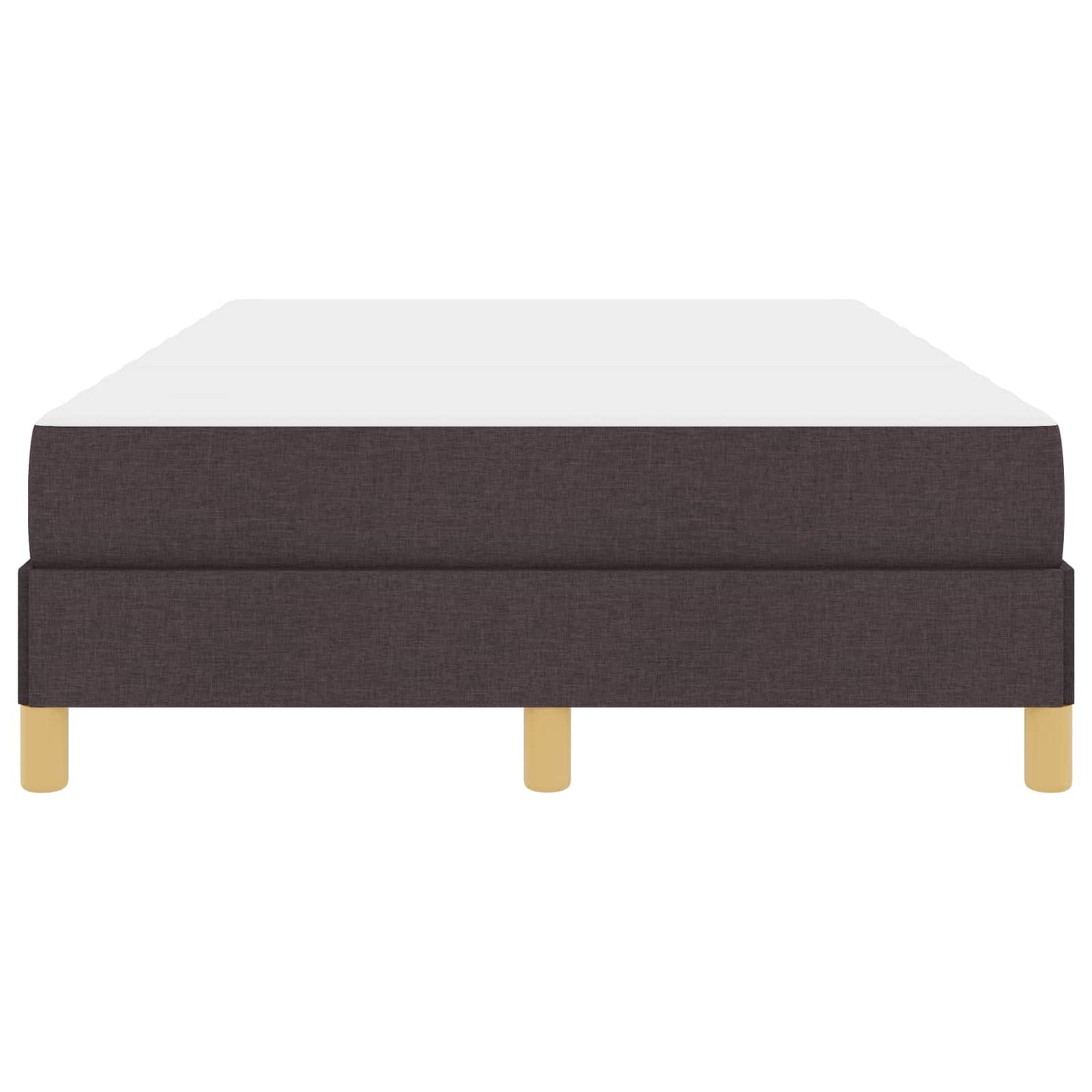Boxspringbett mit Matratze Dunkelbraun 120 x 190 cm Stoff