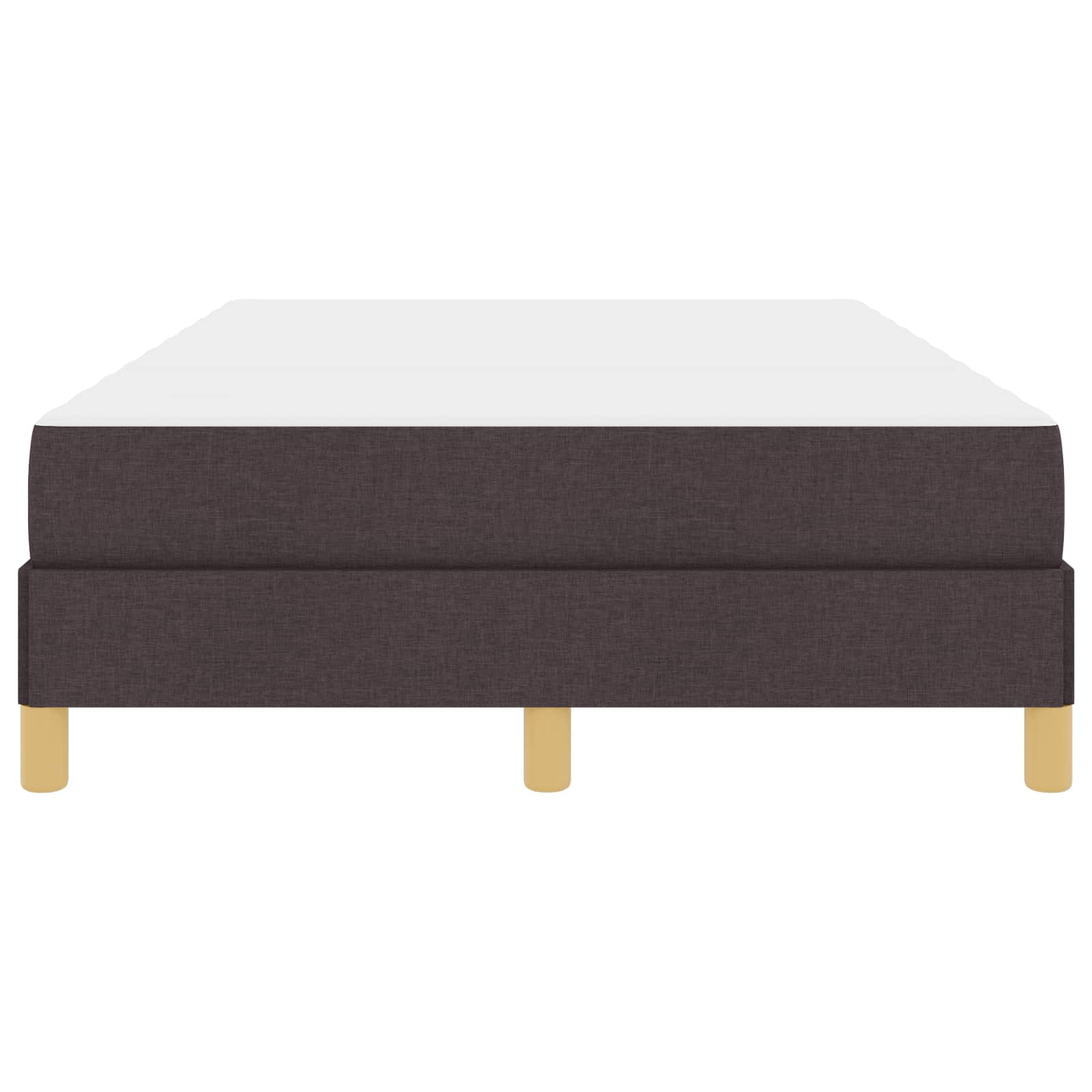 Boxspringbett mit Matratze Dunkelbraun 120 x 190 cm Stoff