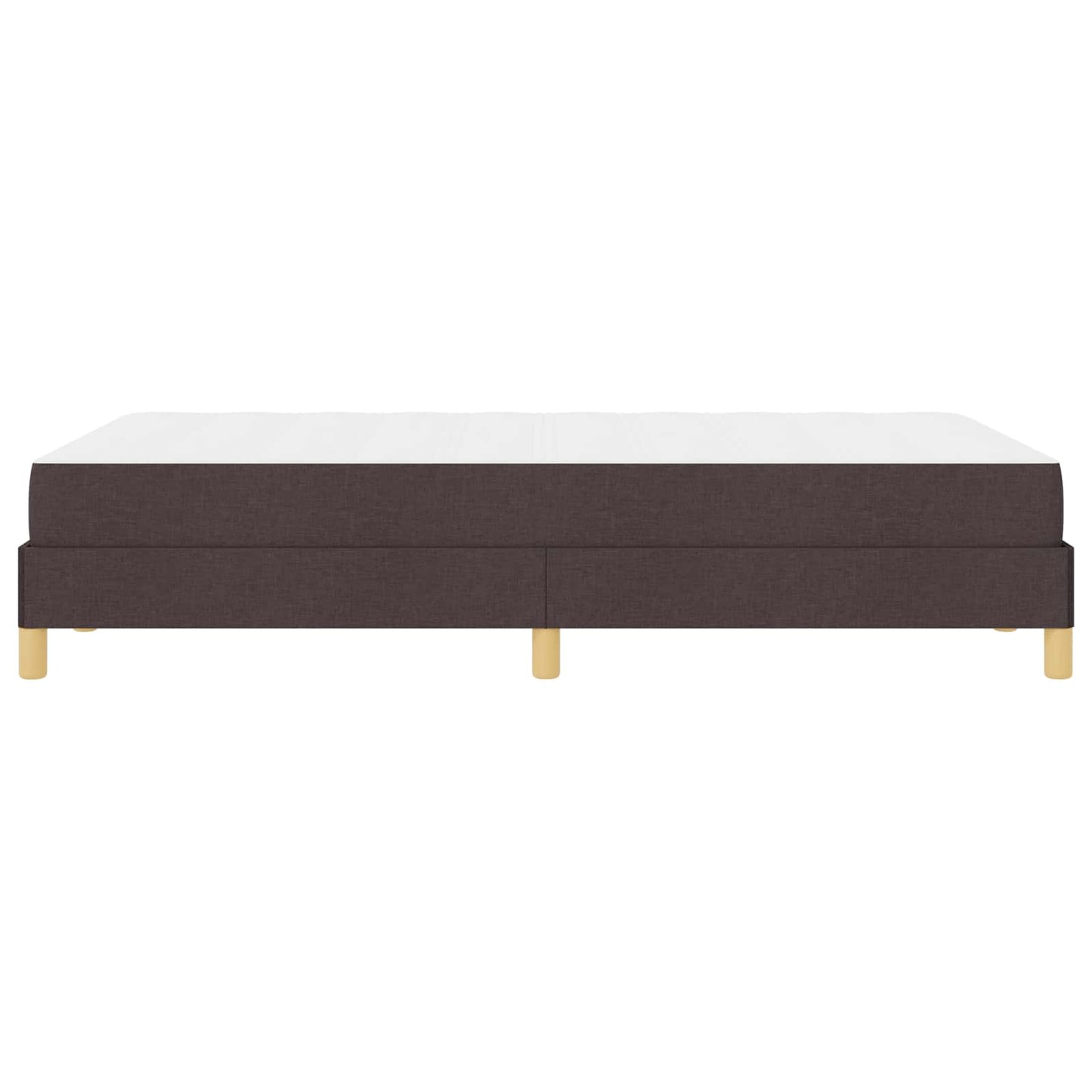 Boxspringbett mit Matratze Dunkelbraun 120 x 190 cm Stoff