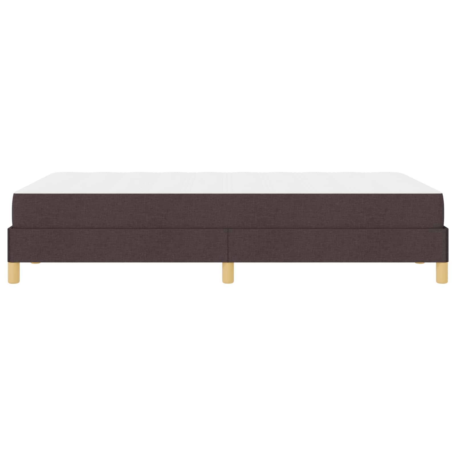 Boxspringbett mit Matratze Dunkelbraun 120 x 190 cm Stoff