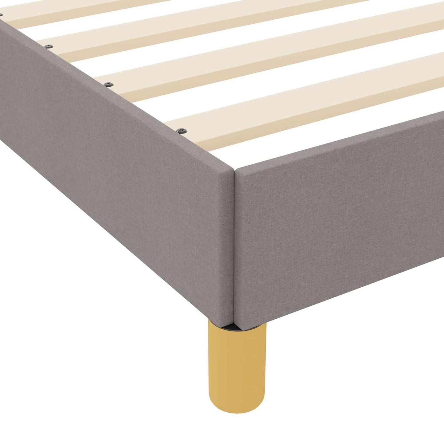 Boxspringbett mit Matratze Taupe 120 x 190 cm Stoff