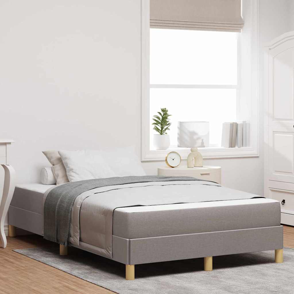 Boxspringbett Taupe und Braun 120 x 190 cm
