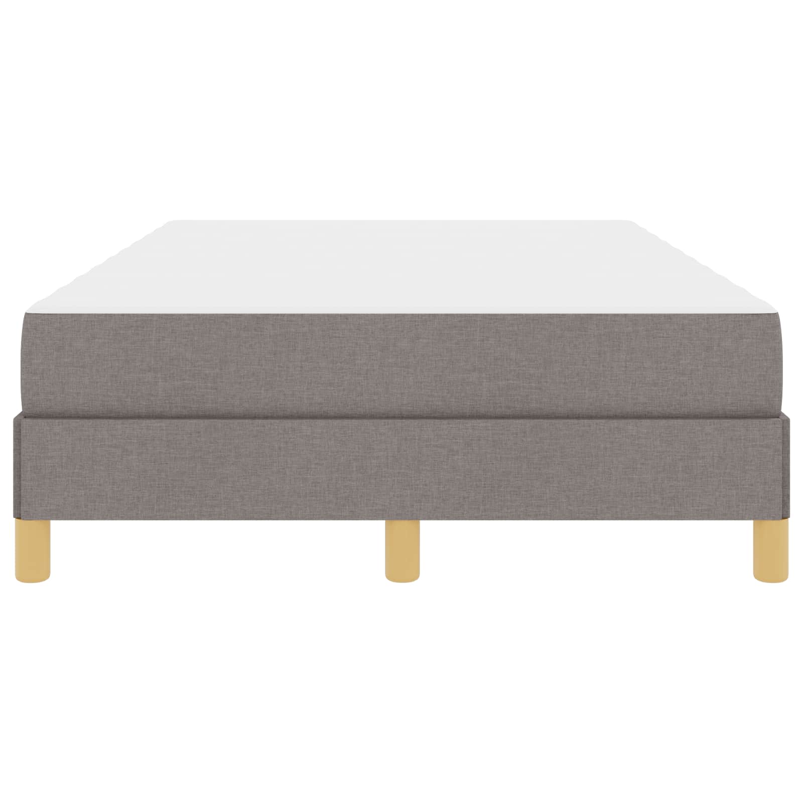 Boxspringbett mit Matratze Taupe 120 x 190 cm Stoff