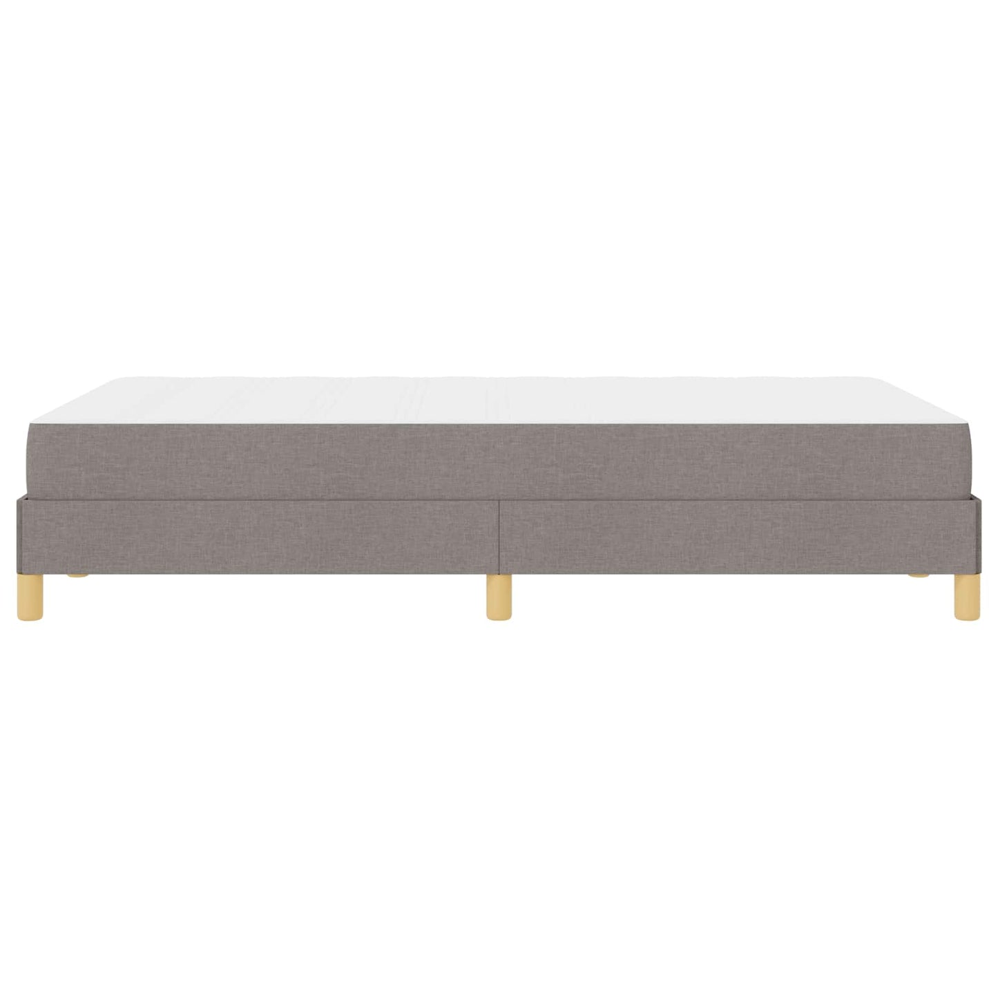 Boxspringbett mit Matratze Taupe 120 x 190 cm Stoff