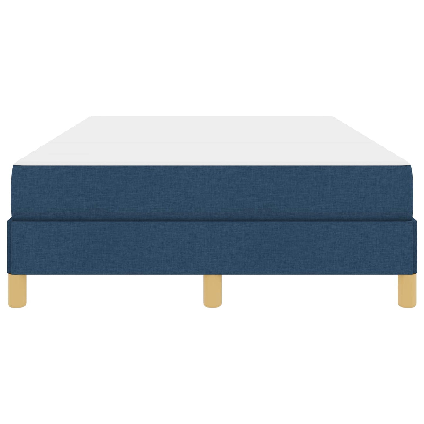 Boxspringbett mit Matratze Blau 120 x 190 cm Stoff