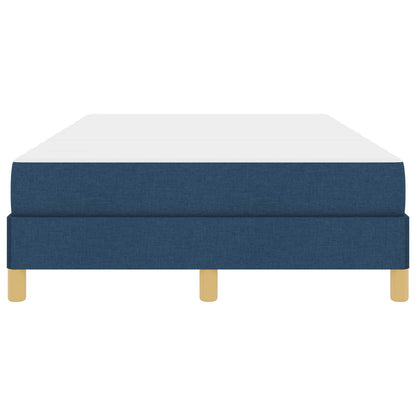 Boxspringbett mit Matratze Blau 120 x 190 cm Stoff