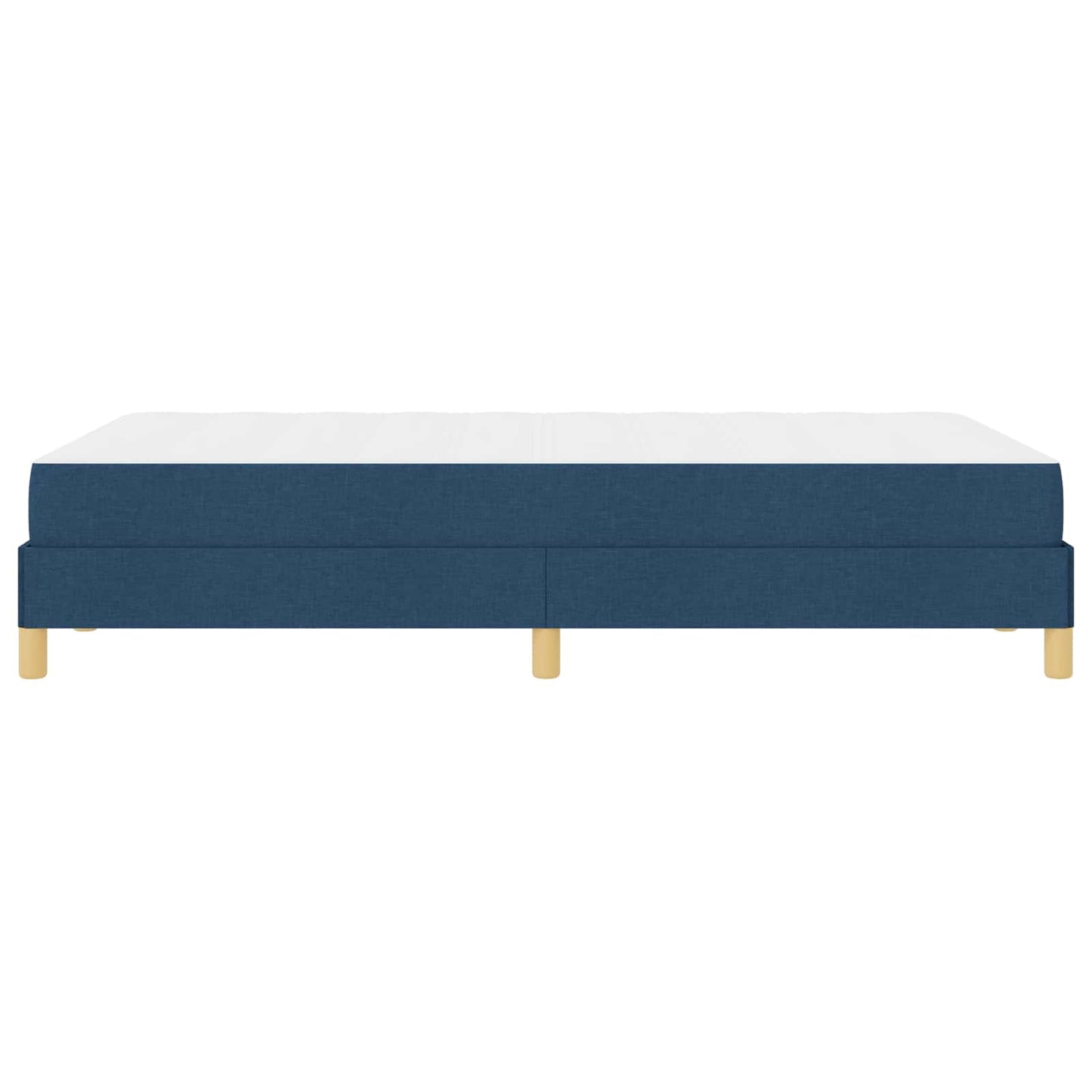 Boxspringbett mit Matratze Blau 120 x 190 cm Stoff