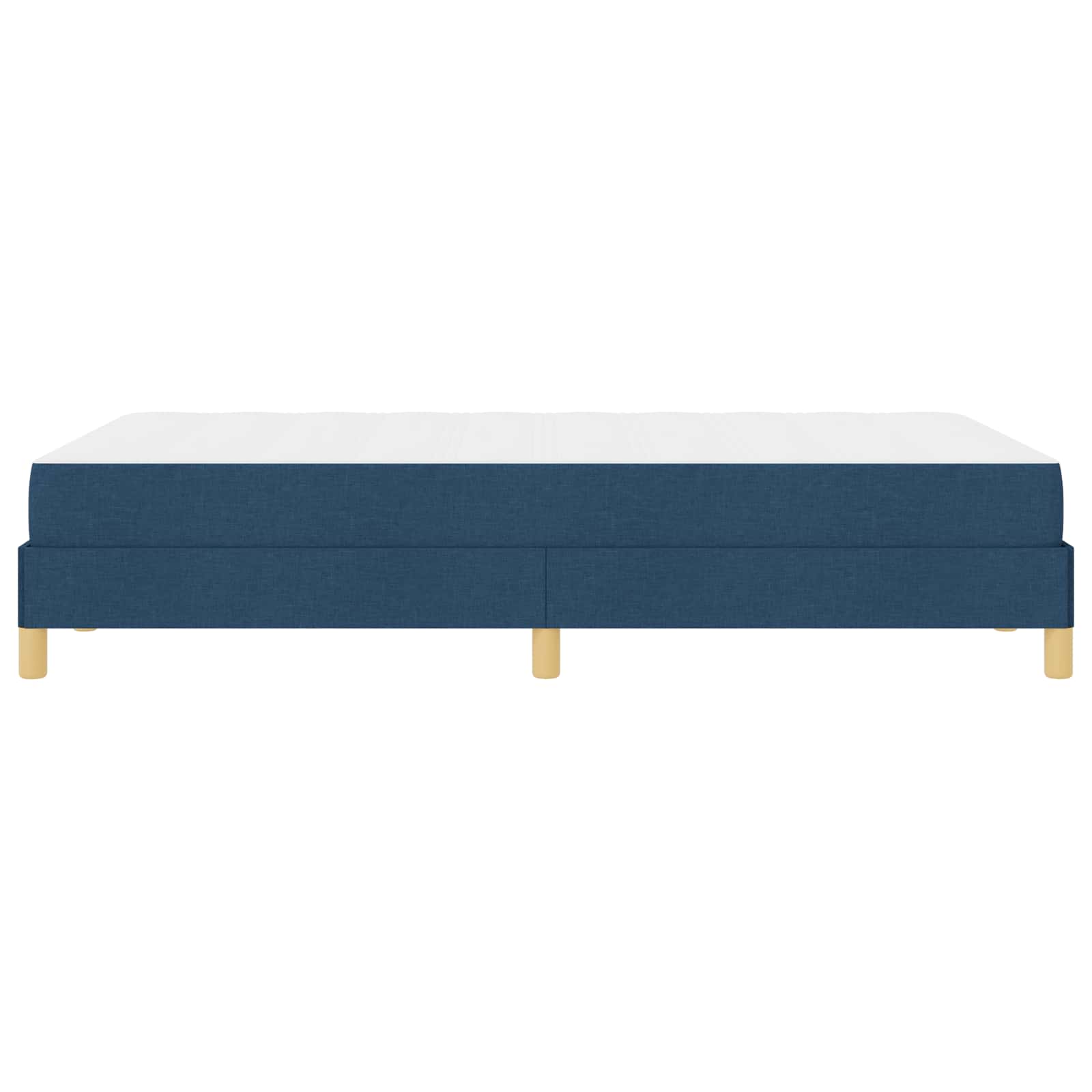 Boxspringbett mit Matratze Blau 120 x 190 cm Stoff