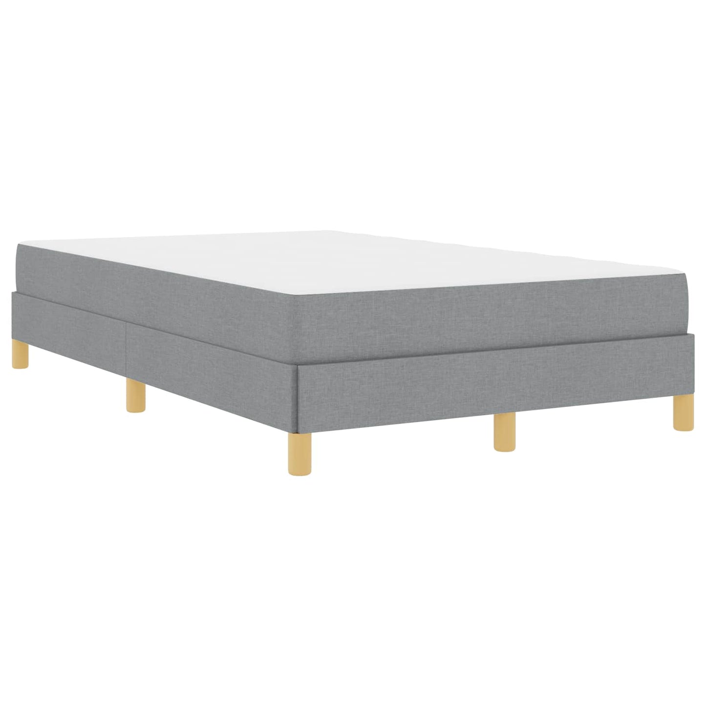 Boxspringbett mit Matratze Hellgrau 120 x 200 cm Stoff