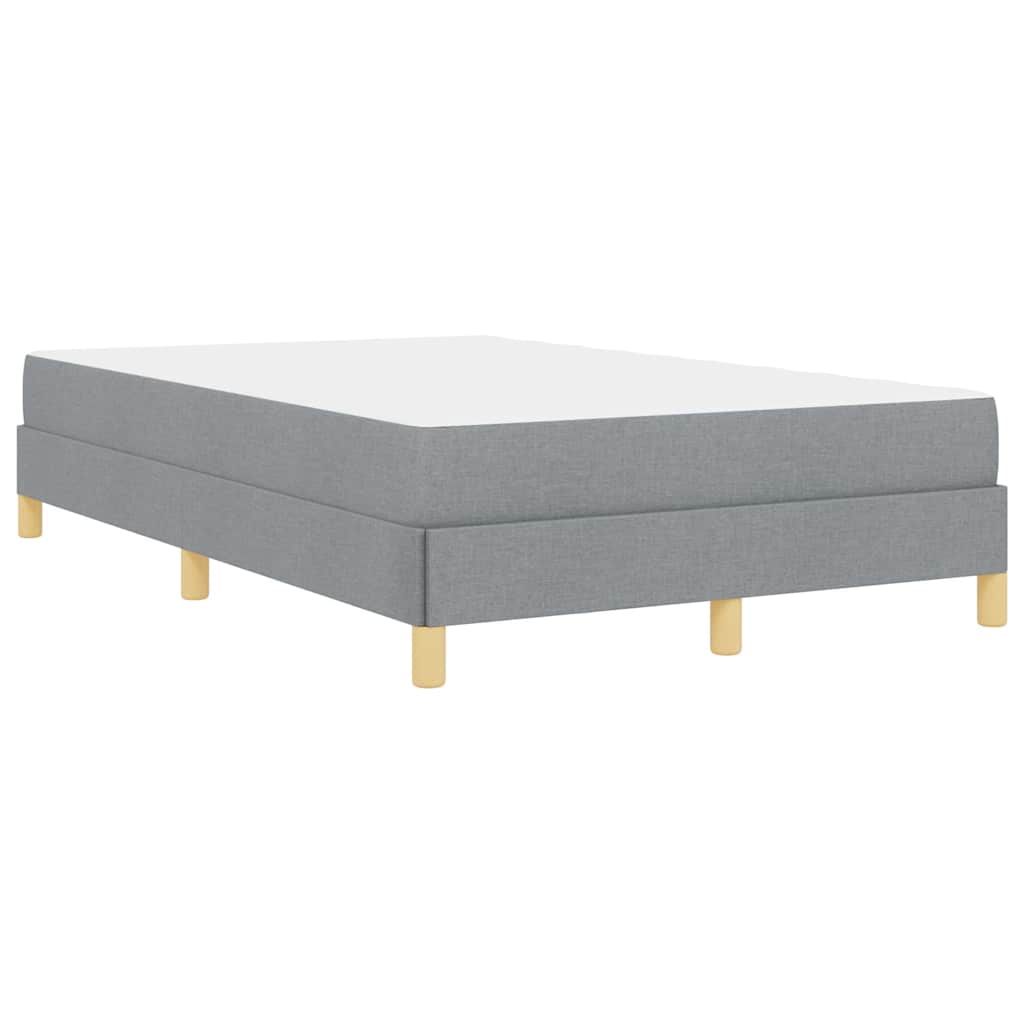 Boxspringbett mit Matratze Hellgrau 120 x 200 cm Stoff