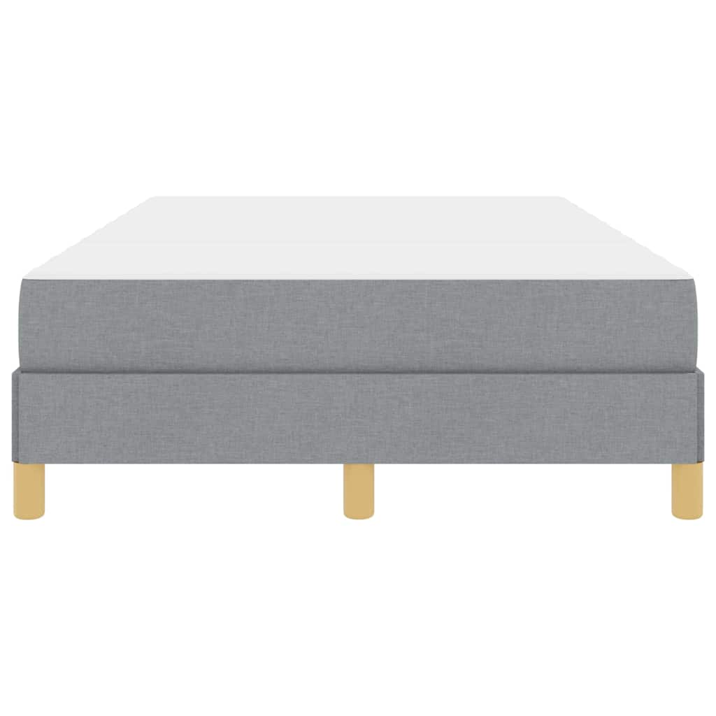 Boxspringbett mit Matratze Hellgrau 120 x 200 cm Stoff