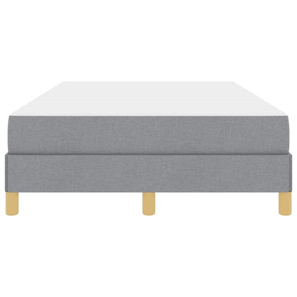 Boxspringbett mit Matratze Hellgrau 120 x 200 cm Stoff