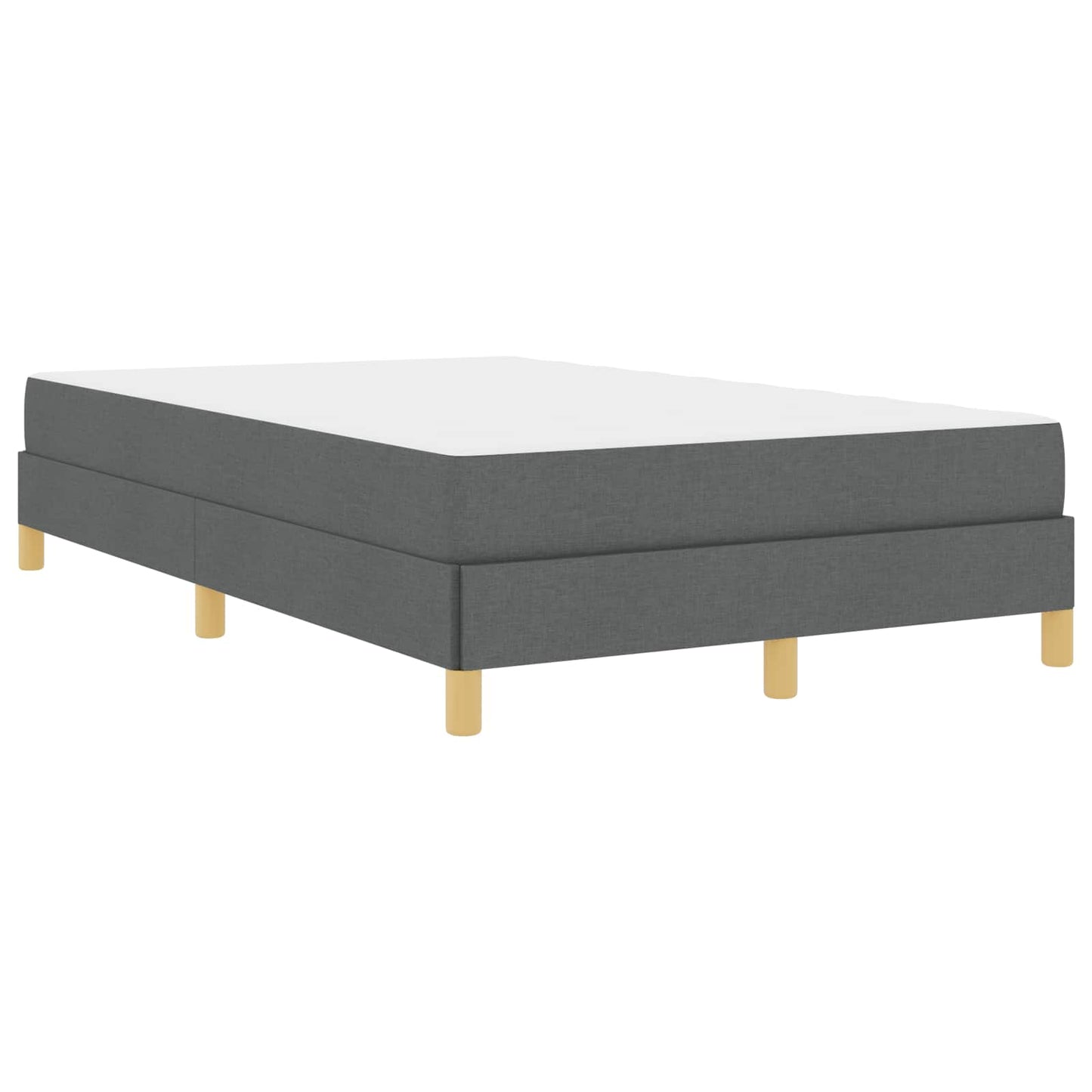 Boxspringbett mit Matratze Dunkelgrau 120 x 200 cm Stoff