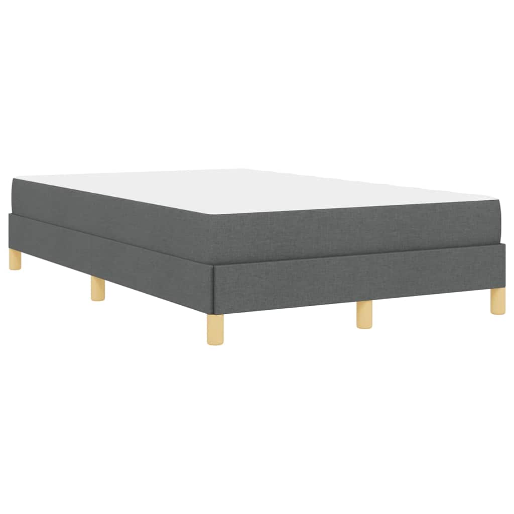 Boxspringbett mit Matratze Dunkelgrau 120 x 200 cm Stoff
