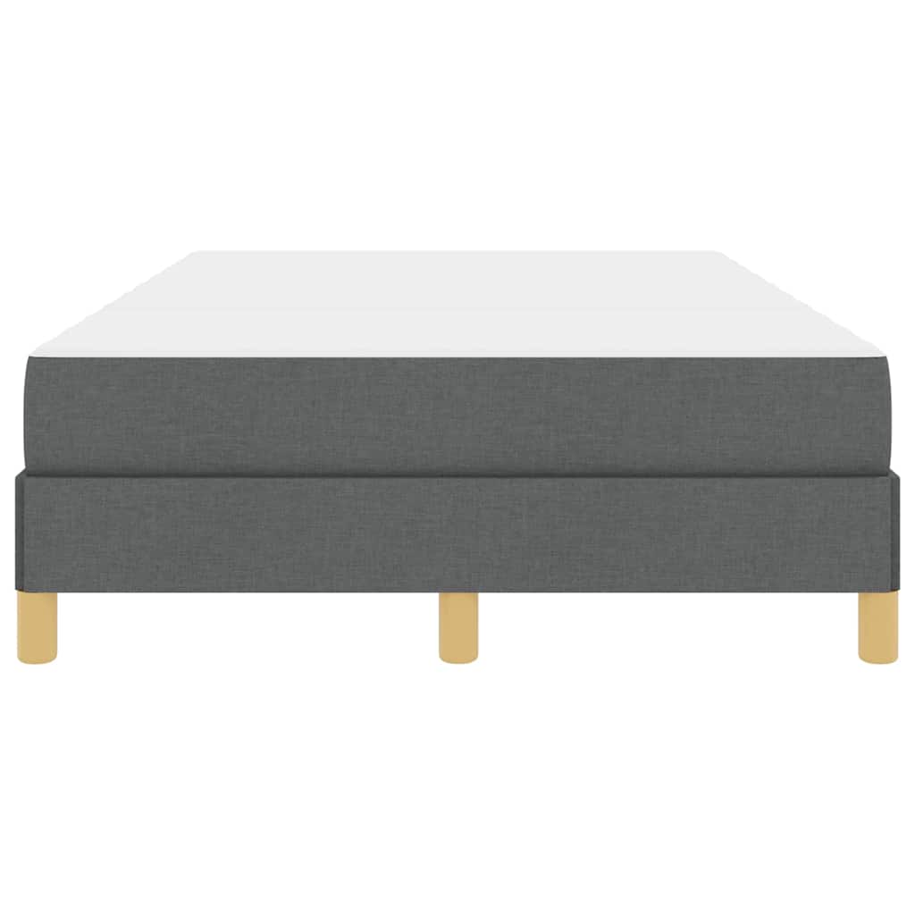 Boxspringbett mit Matratze Dunkelgrau 120 x 200 cm Stoff