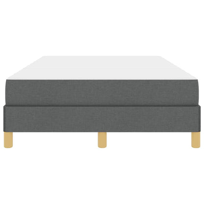 Boxspringbett mit Matratze Dunkelgrau 120 x 200 cm Stoff